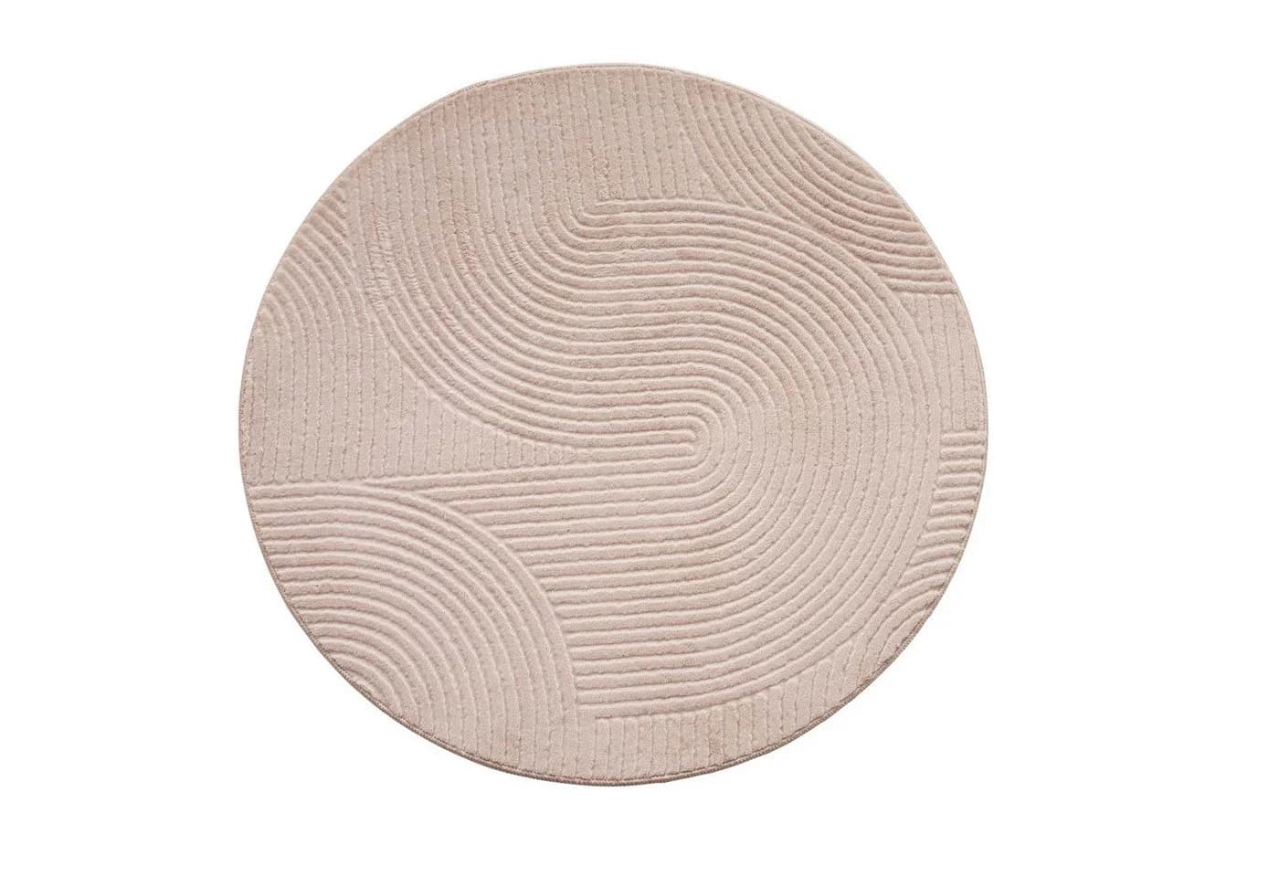 TaCa Home Kurzflor Teppich Beige Hasenfell Optik - Bild 4
