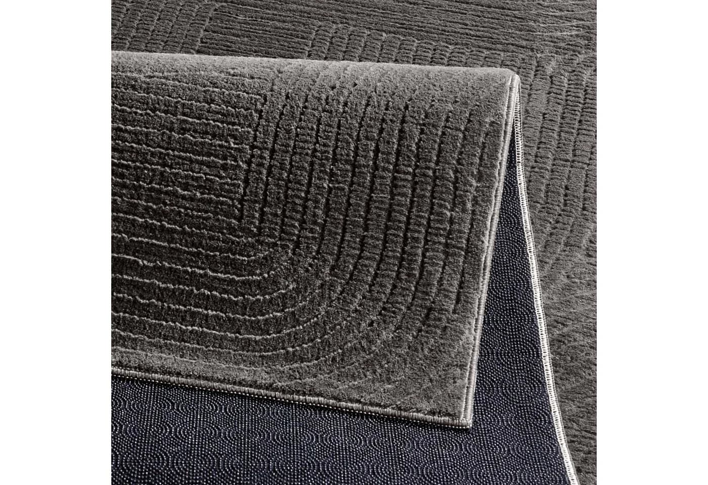 TaCa Home Teppich Kurzflor Hasenfell Optik Anthrazit - Bild 4