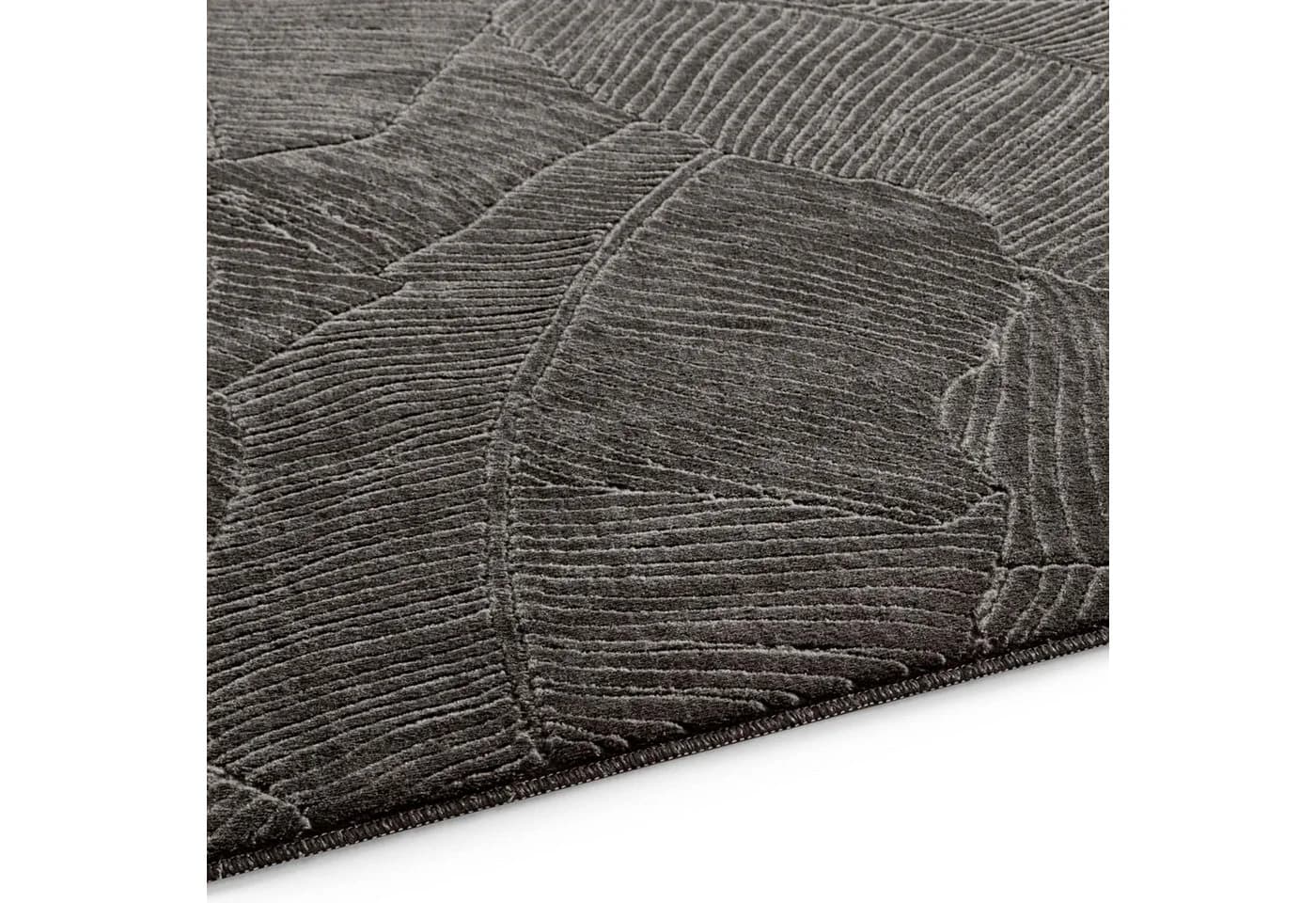 TaCa Home Teppich Kurzflor Hasenfell Optik Anthrazit - Bild 5