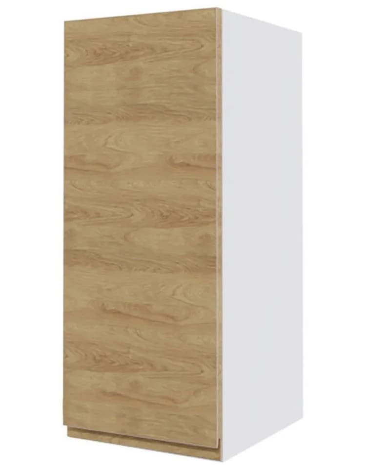 Feldmann-Wohnen Klapphängeschrank Arezzo grifflos weiß / Eiche artisan - Bild 2