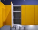 Feldmann-Wohnen Klapphängeschrank Arezzo grifflos weiß / Eiche artisan Bild 4