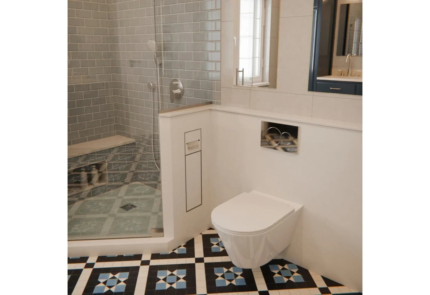 HAGO Toilettenpapierhalter WC Modul Edelstahl Unterputz mit Klappe