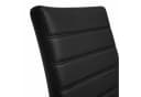 HAGO Esszimmerstuhl 2er Set Schwarz Freischwinger PU-Kunstleder Bild 4
