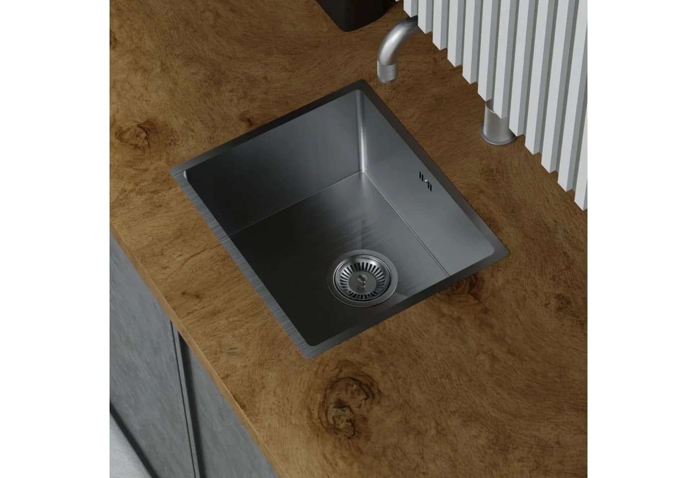 HAGO Einbauspüle Edelstahl 40x34 cm Schallschutz - Bild 3
