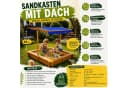 HAGO Sandkasten mit Dach, Massivholz, höhenverstellbar Bild 4