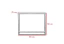 Design Möbel Konsolentisch LOFT DESIGN Weiß / Chrom Bild 3