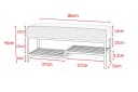 LOFT DESIGN Sitzbank Gepolstert mit Ablage Industrial Stil Bild 1