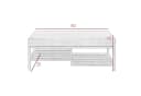 LOFT DESIGN Sitzbank Gepolstert mit Ablage Industrial Stil Bild 3