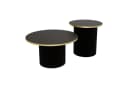 Design Möbel Couchtisch LOMELO 2in1 Schwarz/Weiß Bild 3