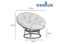 osoltus UFO Moon Lounge Gartensessel Papason II mit Kissen Bild 1