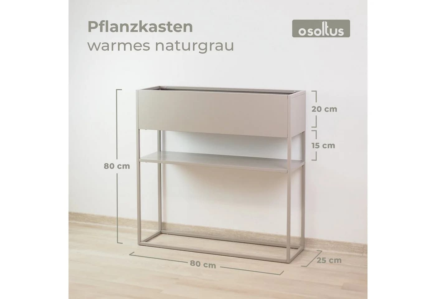 osoltus Raumteiler Pflanzkasten Warmgrey - Bild 3