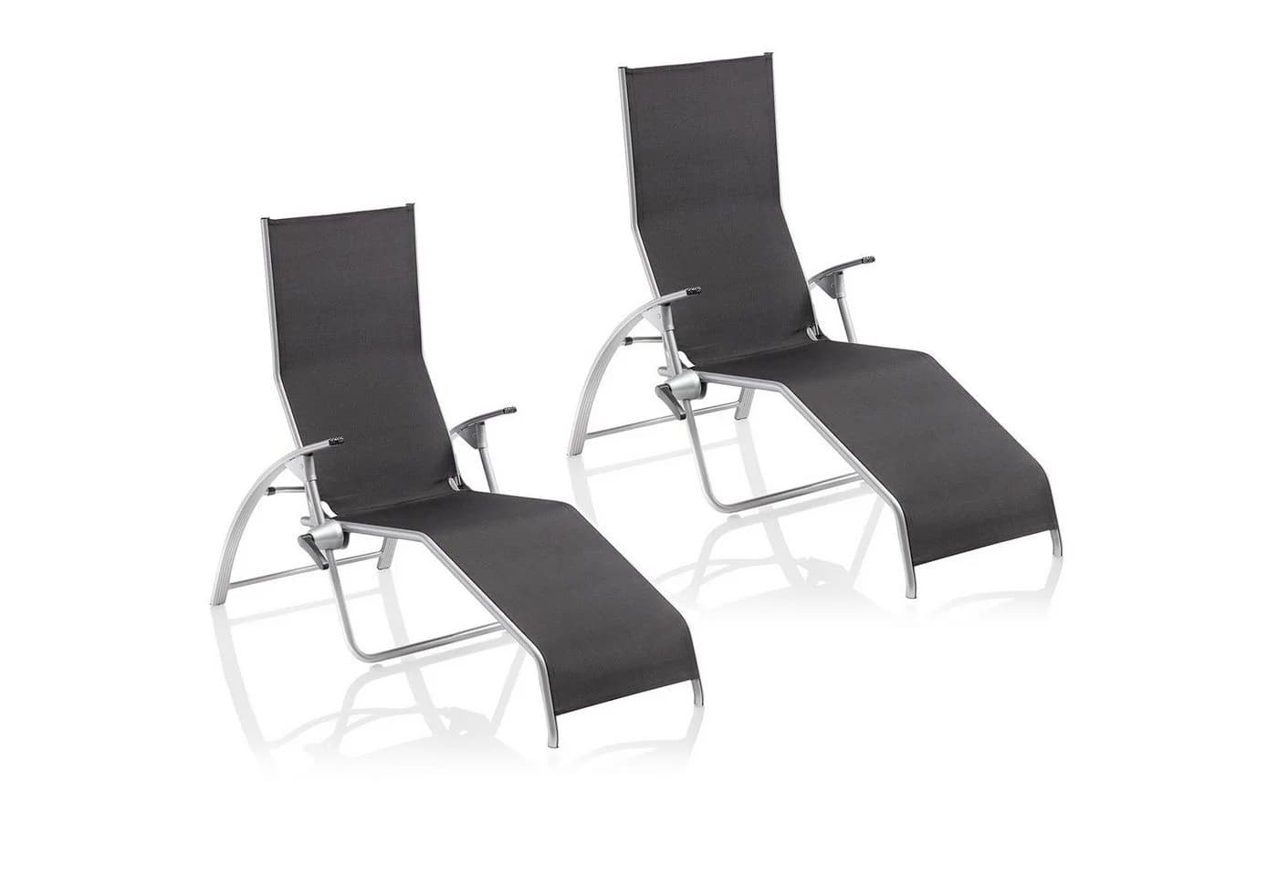 Kettler Tampa Wellnessliege 2er Set Aluminium Silber/Grau - Bild 2