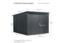 osoltus Premium Metall Gerätehaus Skylight 8 m² 280 x 300 cm Bild 3