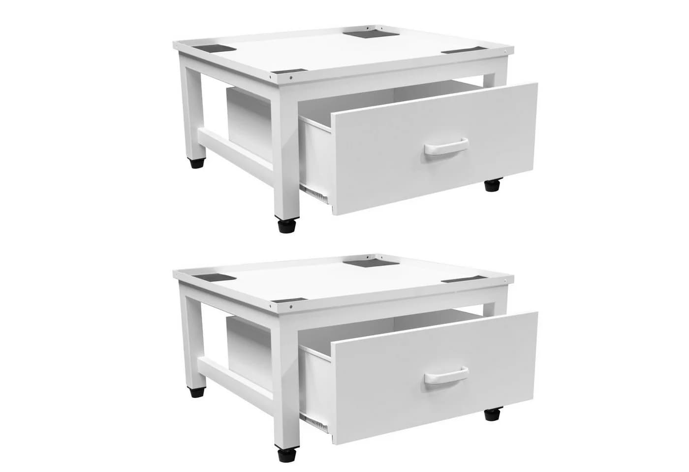 osoltus 2er Set Waschmaschinenuntergestell Podest mit Schublade SOFT - Bild 2