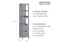 osoltus Badschrank 144 cm Grau Bild 3