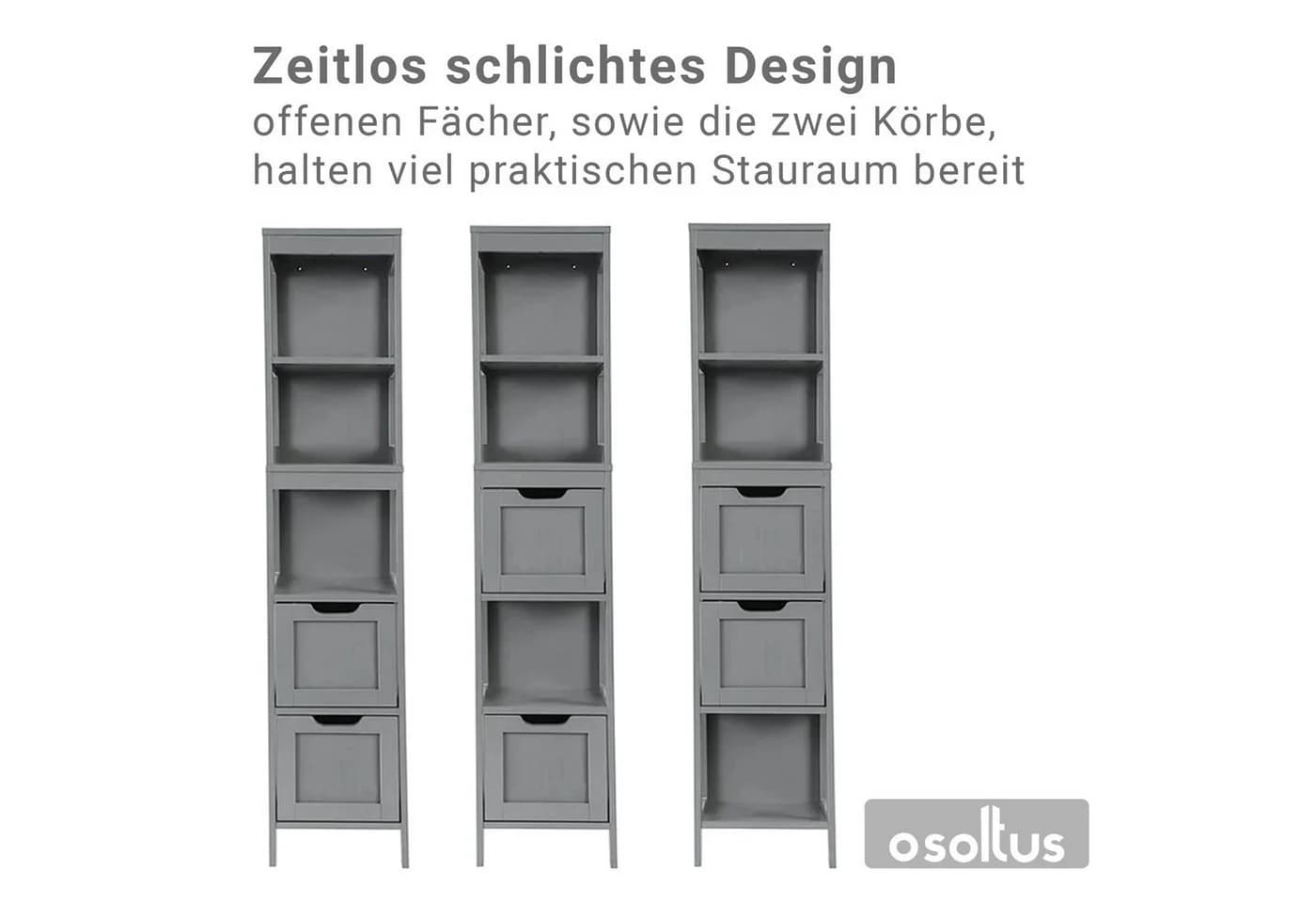 osoltus Badschrank 144 cm Grau - Bild 4