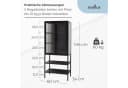 osoltus Cube Vitrine Schrank Riffelglas Stahl Schwarz Industrial Bild 3