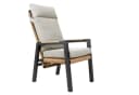 osoltus Gartenlounge-Sessel Vicenza Alu Teak verstellbar Anthrazit Bild 2