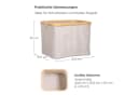 osoltus Faltbox Wäschekorb Bambus Beige 40 cm Bild 3
