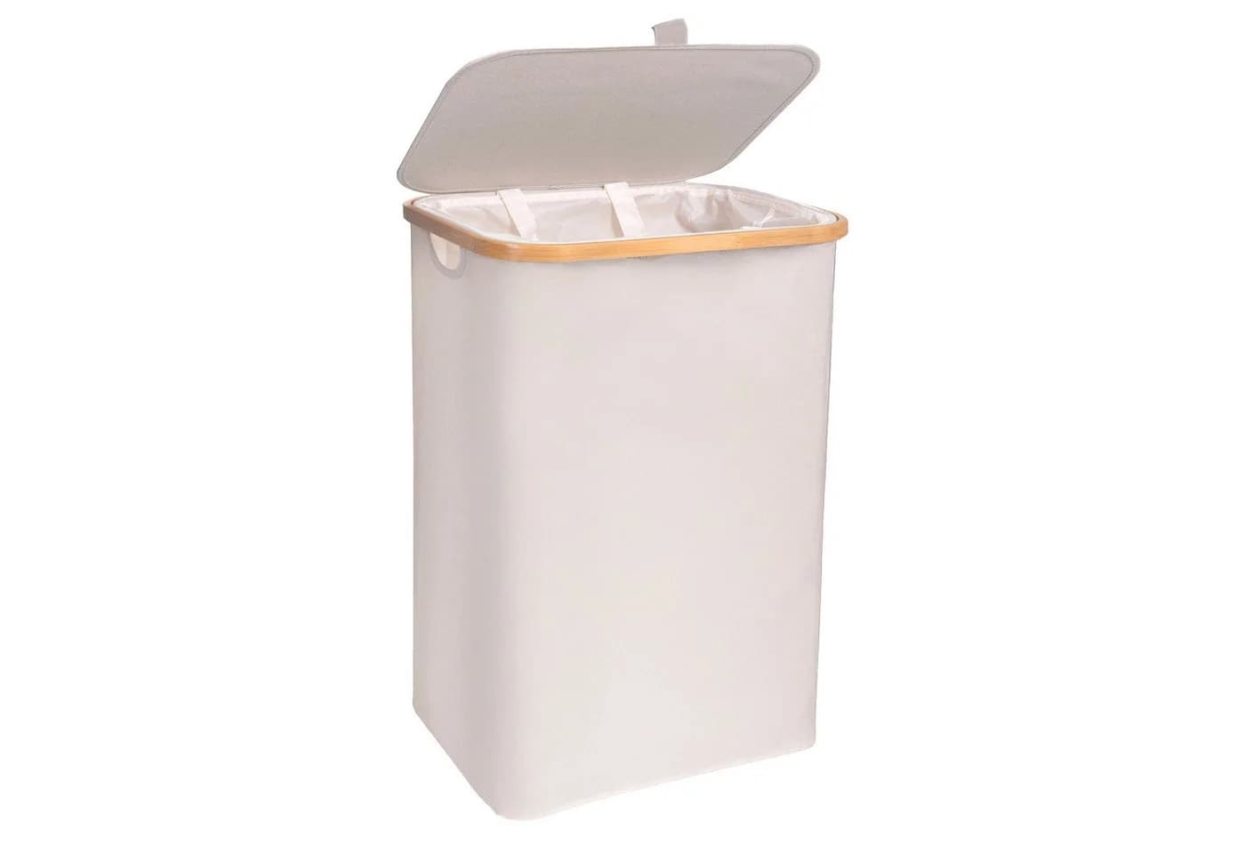 osoltus Wäschesortierer Nelson 1-Fach Wäschekorb Bambus beige - Bild 2