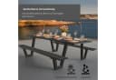 osoltus Gartenlounge-Set Alu Picknick Gartentisch Bank Naples II Anthrazit Bild 5