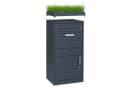 osoltus Standbriefkasten Paketbox XL mit Pflanzdach anthrazitgrau Bild 2