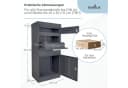osoltus Standbriefkasten Paketbox XL mit Pflanzdach anthrazitgrau Bild 3