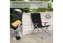 osoltus Campingstuhl faltbar verstellbar Aluminium mit Buchenholz-Armlehnen Bild 5