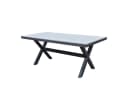 osoltus Gartentisch X Leg - Aluminium & Kunststoffholz - Anthrazit - 180x90x74cm Bild 2