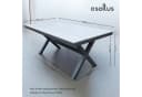 osoltus Gartentisch X Leg - Aluminium & Kunststoffholz - Anthrazit - 180x90x74cm Bild 3