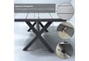 osoltus Gartentisch X Leg - Aluminium & Kunststoffholz - Anthrazit - 180x90x74cm Bild 5