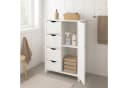 osoltus Badezimmerschrank Beistellschrank Hampton 55 x 30 x 82 cm Weiß Bild 1