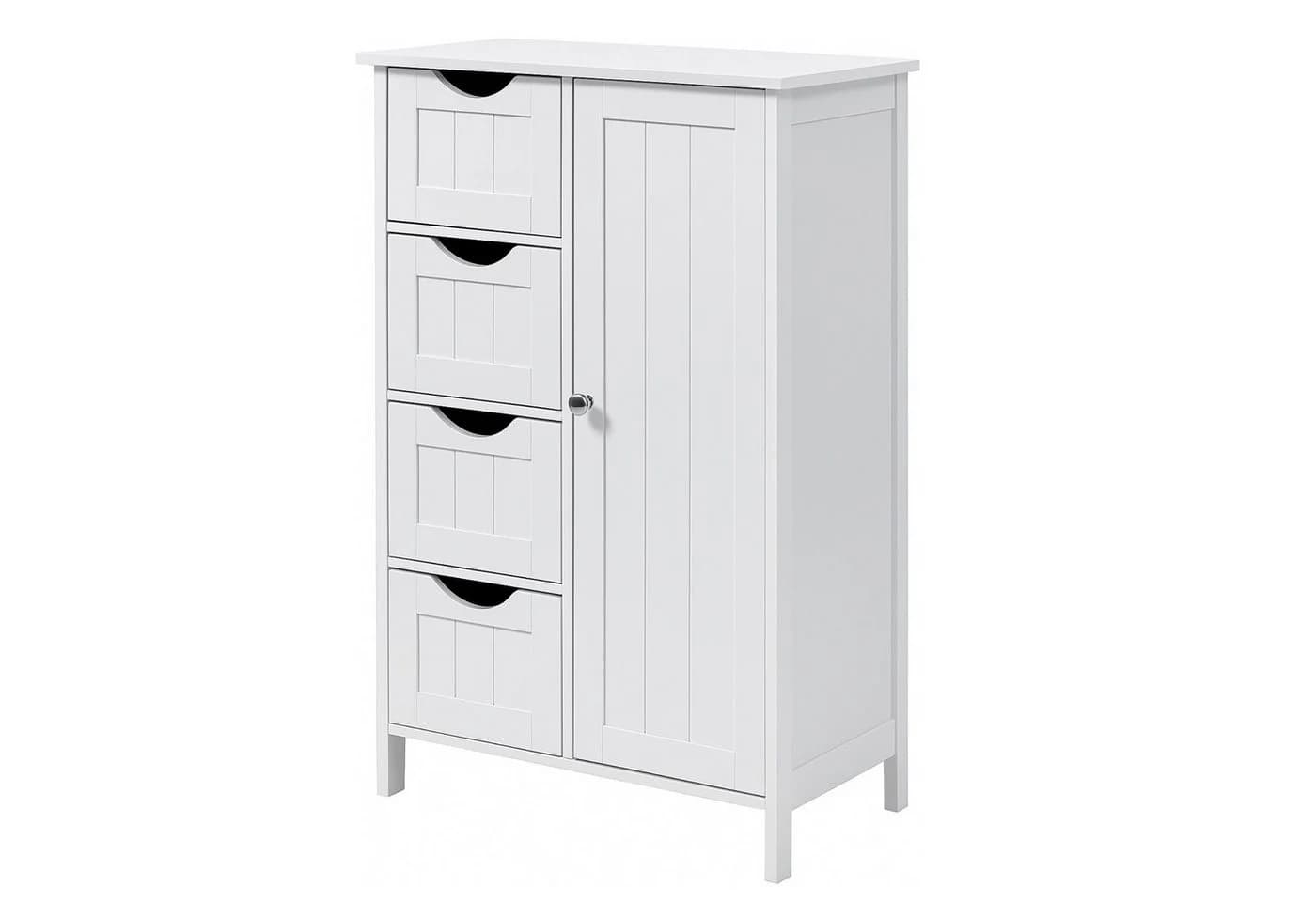 osoltus Badezimmerschrank Beistellschrank Hampton 55 x 30 x 82 cm Weiß - Bild 2