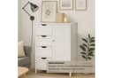osoltus Badezimmerschrank Beistellschrank Hampton 55 x 30 x 82 cm Weiß Bild 5
