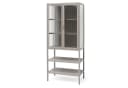 osoltus Vitrine Schrank Riffelglas Stahl Warm Grey Industrial Bild 2