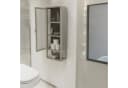 osoltus Wandschrank Riffelglas Stahl Regal cube Warm Grey Industrial Bild 5