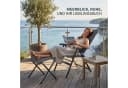 osoltus Alu Camping Hocker mit 3D Soft Touch grau Bild 4