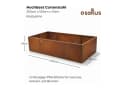 osoltus Hochbeet 200x100x43cm Corten-Stahl Braun Bild 3