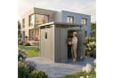 osoltus Metall Gerätehaus Luma B Grau mit Fenster Bild 1