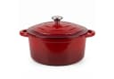 osoltus Gusseisen Bräter 26cm 5,9L Emaille Rot Bild 2