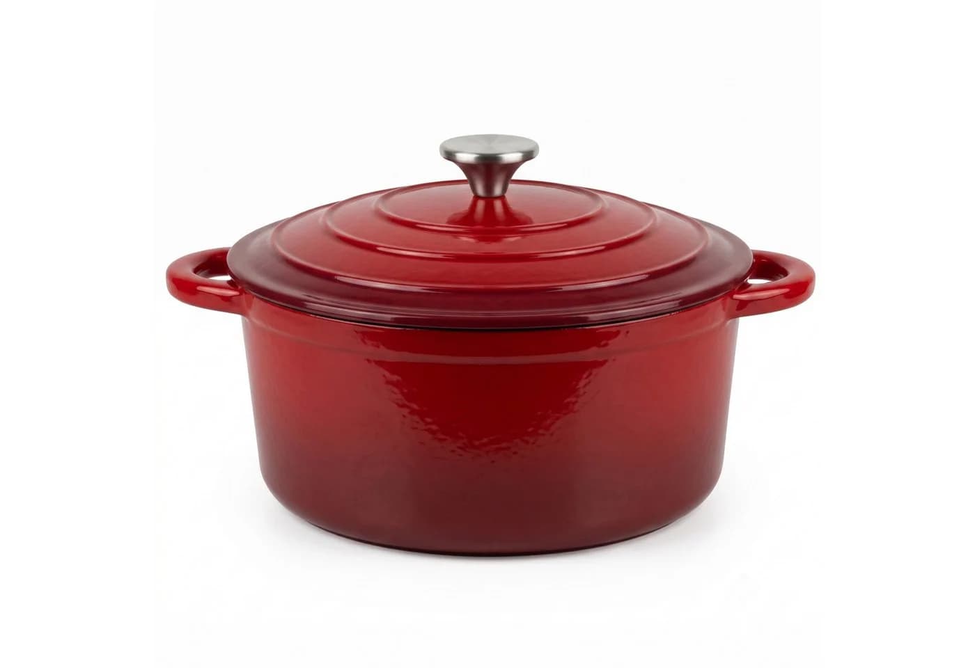 osoltus Gusseisen Bräter 26cm 5,9L Emaille Rot - Bild 2