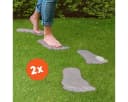 matches21 HOME & HOBBY Trittsteine XXL 2er Set Grau Beton Bild 1