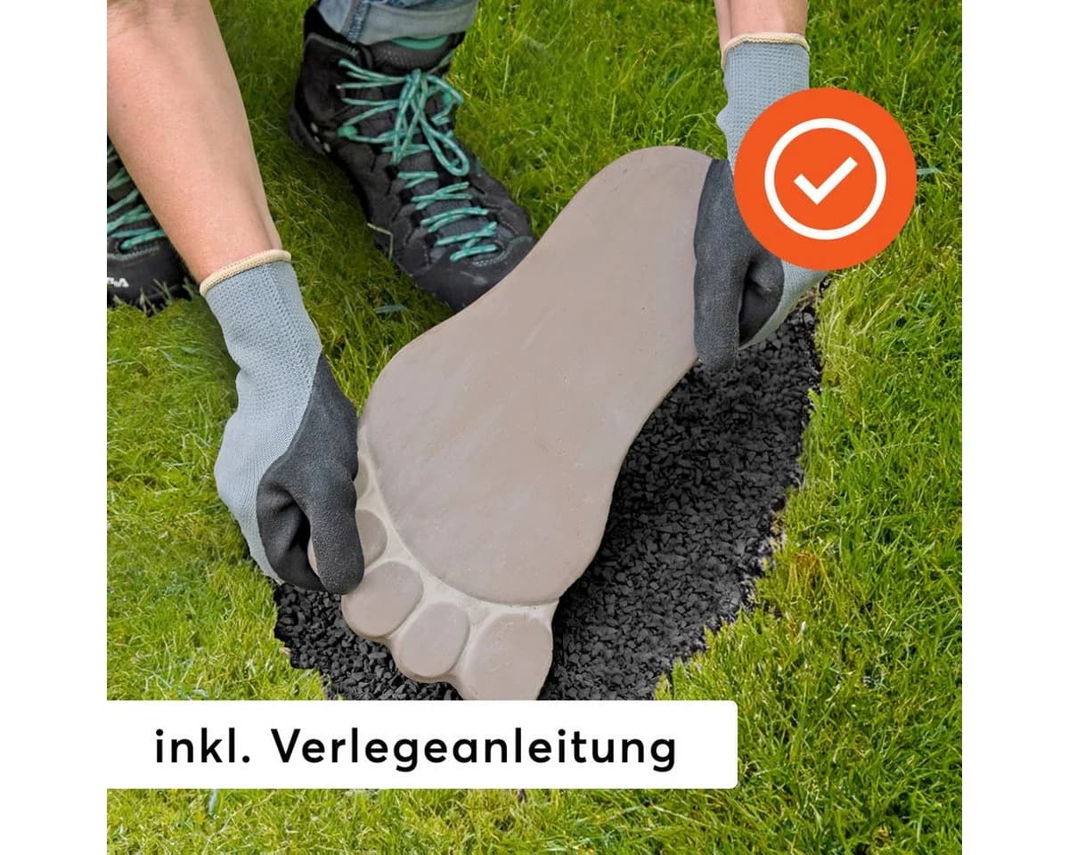 matches21 HOME & HOBBY Trittsteine XXL 2er Set Grau Beton - Bild 4