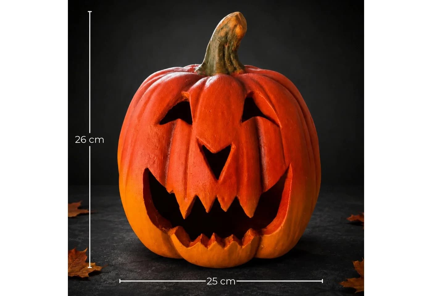 matches21 HOME & HOBBY XXL Kürbis-Laterne Orange Halloween-Deko