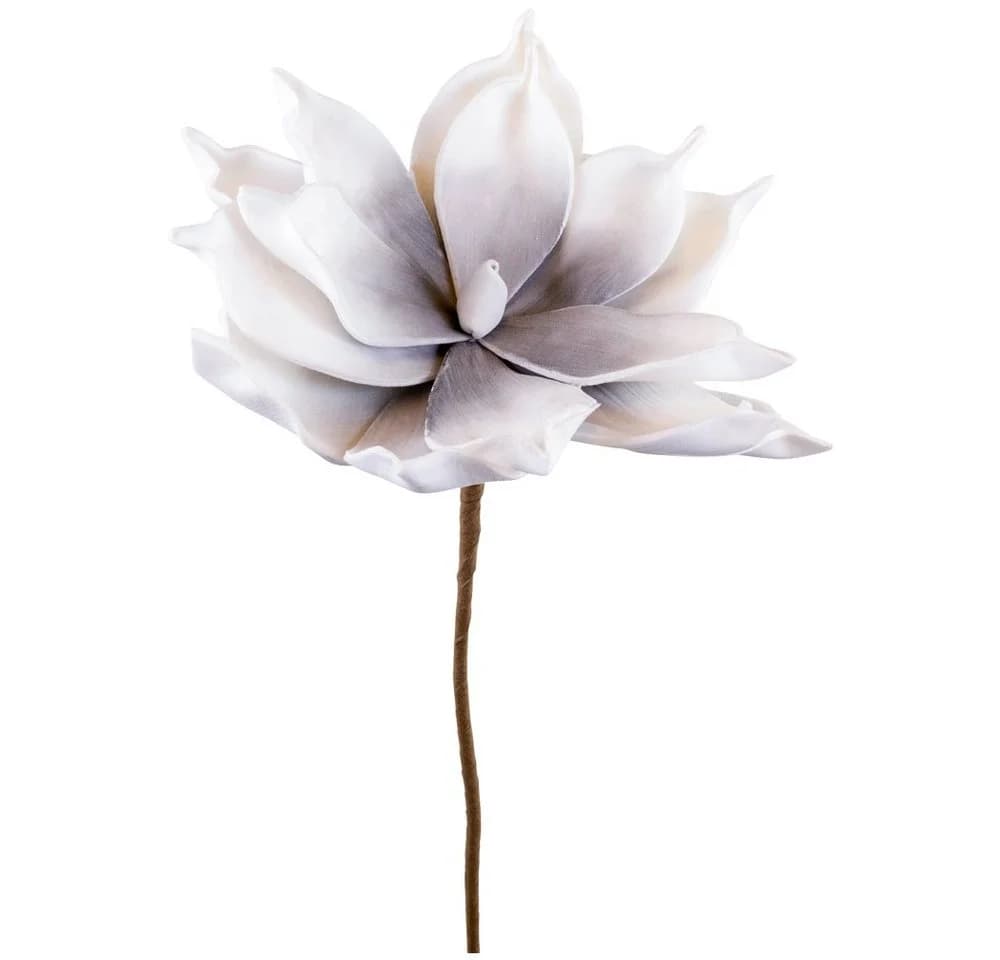 matches21 HOME & HOBBY Kunstblume Magnolie Grau-Weiß - Bild 2