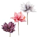 matches21 HOME & HOBBY Kunstblume Magnolie Grau-Weiß Bild 4