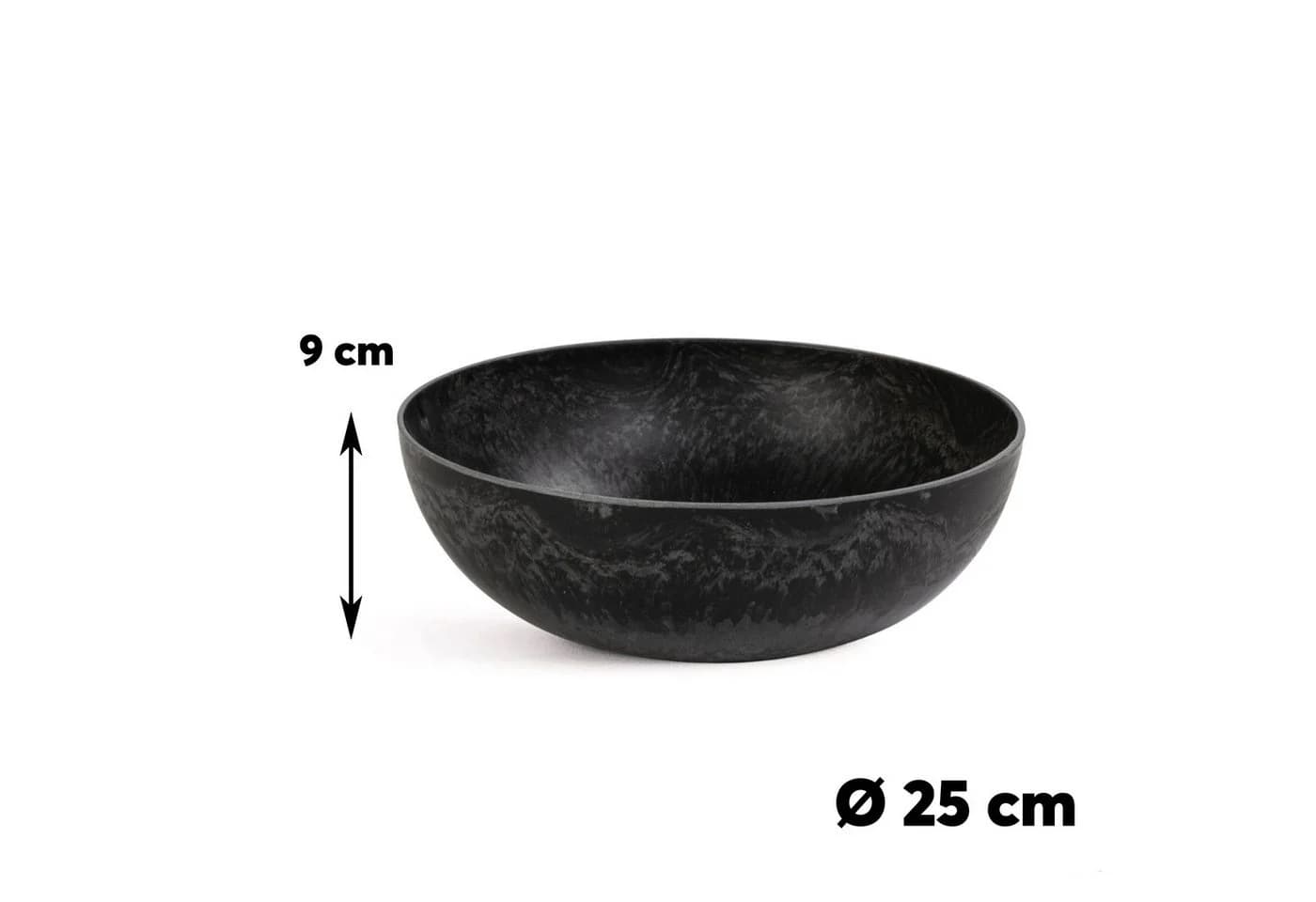 matches21 HOME & HOBBY Pflanzschale Vintage Schwarz 25 cm (2 St)