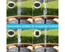 matches21 HOME & HOBBY Solar-Brunnen Wasserfontäne Silber Zink Bild 1