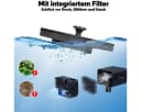 matches21 HOME & HOBBY Blumentopf Solarbrunnen Grau Kunststoff Bild 5