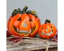 matches21 HOME & HOBBY Jack O Lantern LED Windlichter 2er Set Kürbis Deko Bild 3